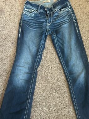 Ariat Women's Mid-Dark Blue Bootcut Jeans